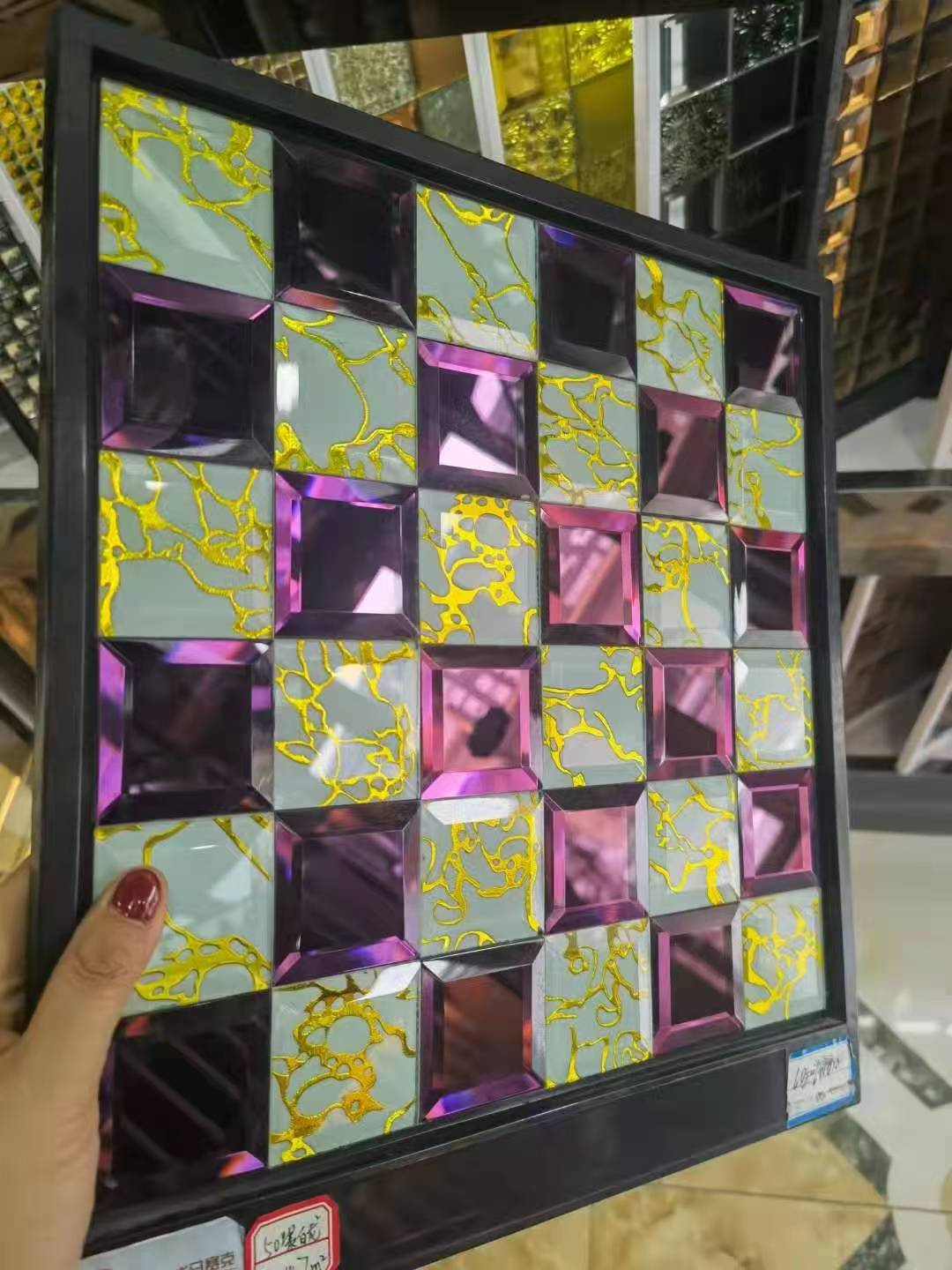 带彩色纹理的 ABS 展示板样品